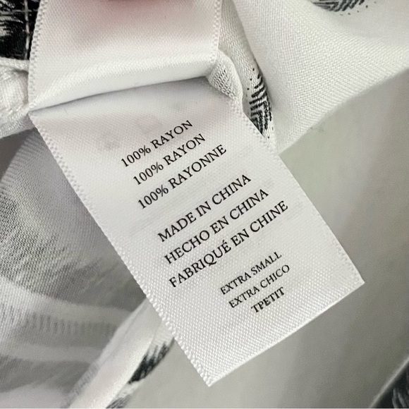 Rails Women’s Dana‎ Feather Stripe Button Front Top Black White Size XS - Picture 12 of 13